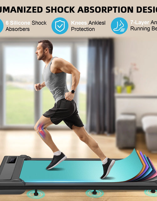 Load image into Gallery viewer, Walking Pad, 2 in 1 under Desk Treadmill with Remote Control、Led Display, 300 Lbs Portable Treadmill for Home/Office (Black)
