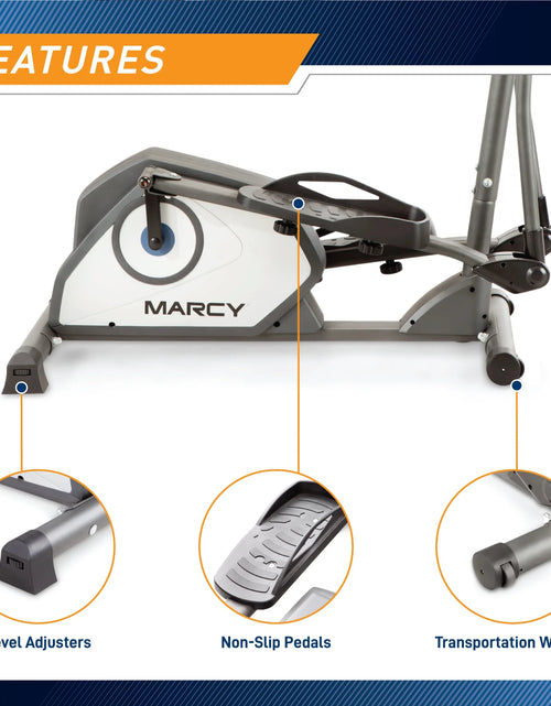 Load image into Gallery viewer, Home Gym Elliptical Trainer with Display Panel and Oversized Pedals
