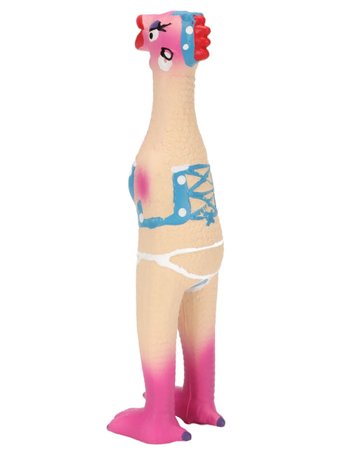 Load image into Gallery viewer, Dog Toy, Squeaky Chicken Dog Toys Elastic Safe Bite Resistant for Dogs Pirate Chicken,Ok Chicken,Chef Chicken,Flying Chicken
