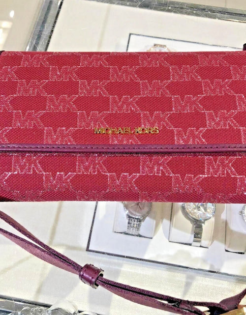 Load image into Gallery viewer, Michael Kors Women Lady Zip around Wallet Crossbody Bag Handbag Messenger Purse
