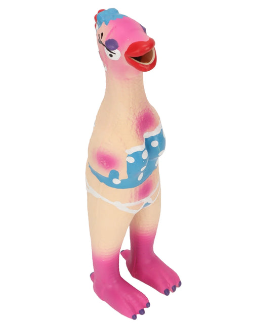 Load image into Gallery viewer, Dog Toy, Squeaky Chicken Dog Toys Elastic Safe Bite Resistant for Dogs Pirate Chicken,Ok Chicken,Chef Chicken,Flying Chicken
