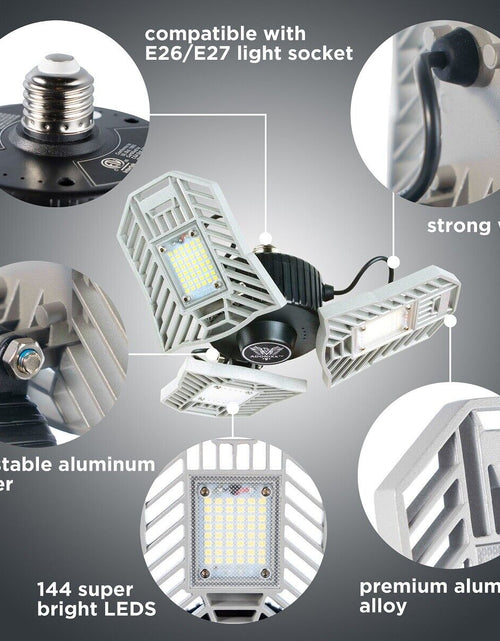 Load image into Gallery viewer, Three Led Garage Light- Led Adjustable Light-Basement Led Light
