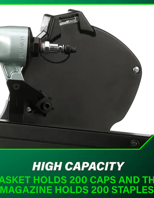 Load image into Gallery viewer, 18 -Gauge 7/16-In Medium Crown Cap Pneumatic Stapler
