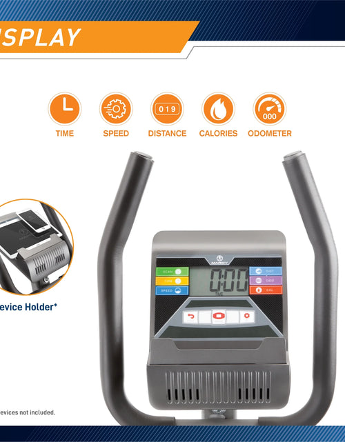 Load image into Gallery viewer, Home Gym Elliptical Trainer with Display Panel and Oversized Pedals

