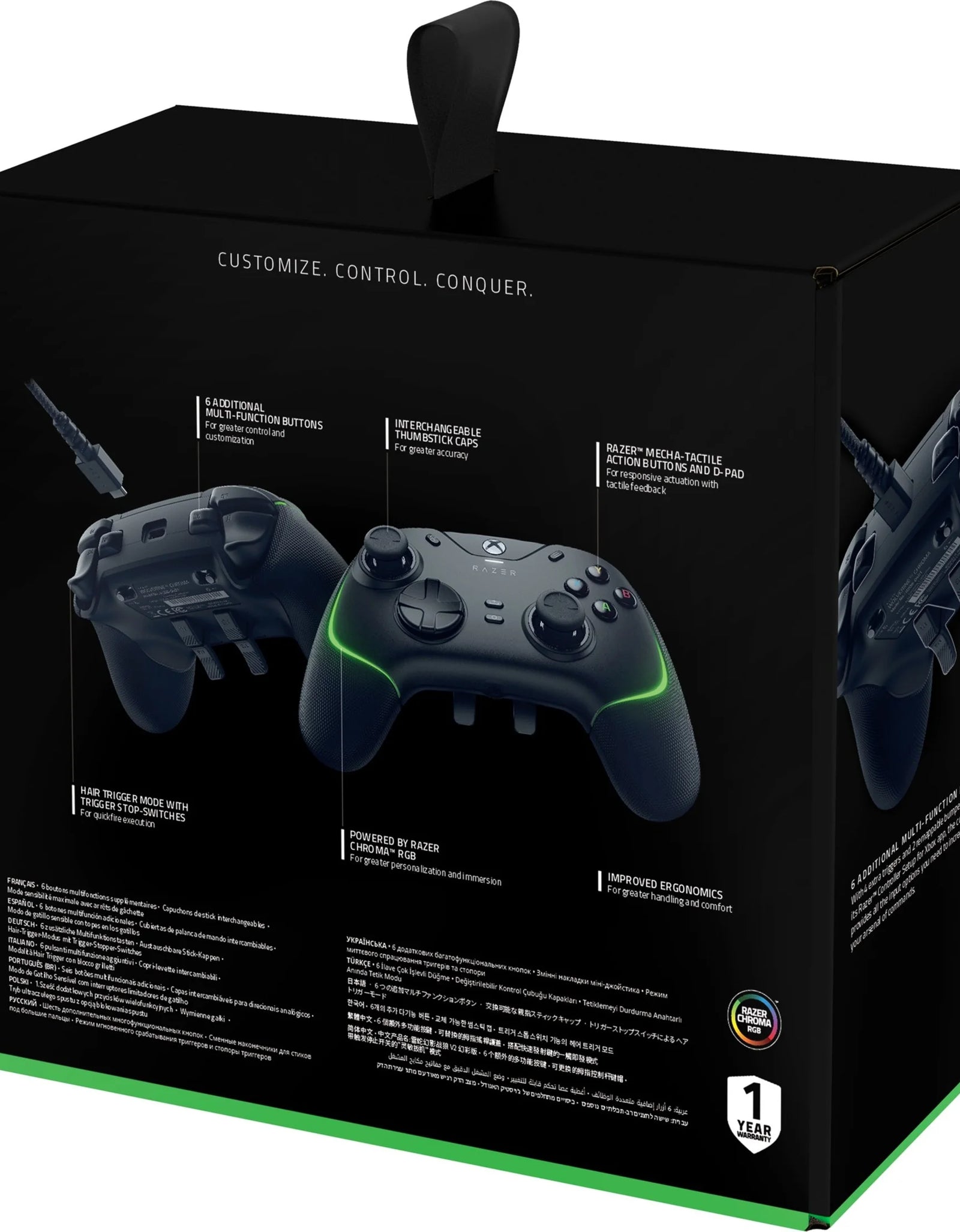 Wolverine V2 Chroma Wired Gaming Controller Xbox Series X|S Controller Black