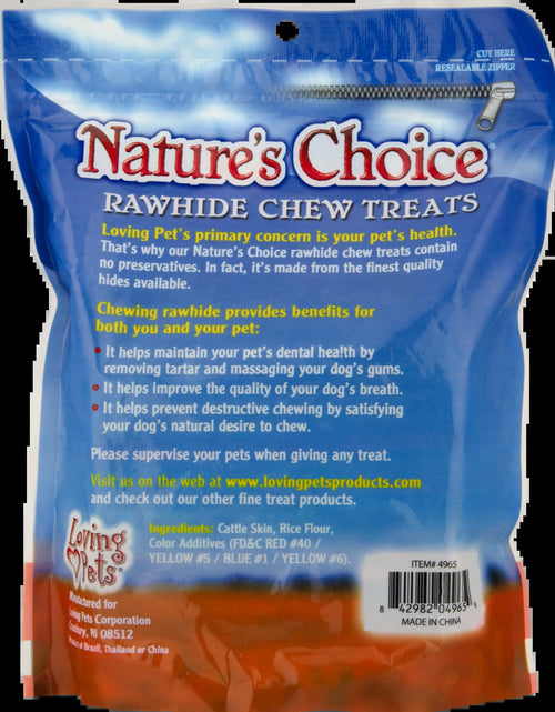 Load image into Gallery viewer, Loving Pets  Rawhide Chew Treats for Dogs, 100.0 PACK
