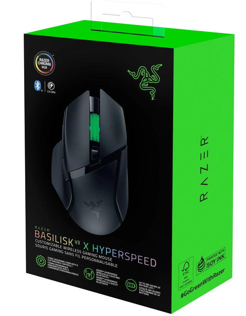 Load image into Gallery viewer, Basilisk V3 X Hyperspeed Wireless Gaming Mouse for PC, RGB Chroma, Black
