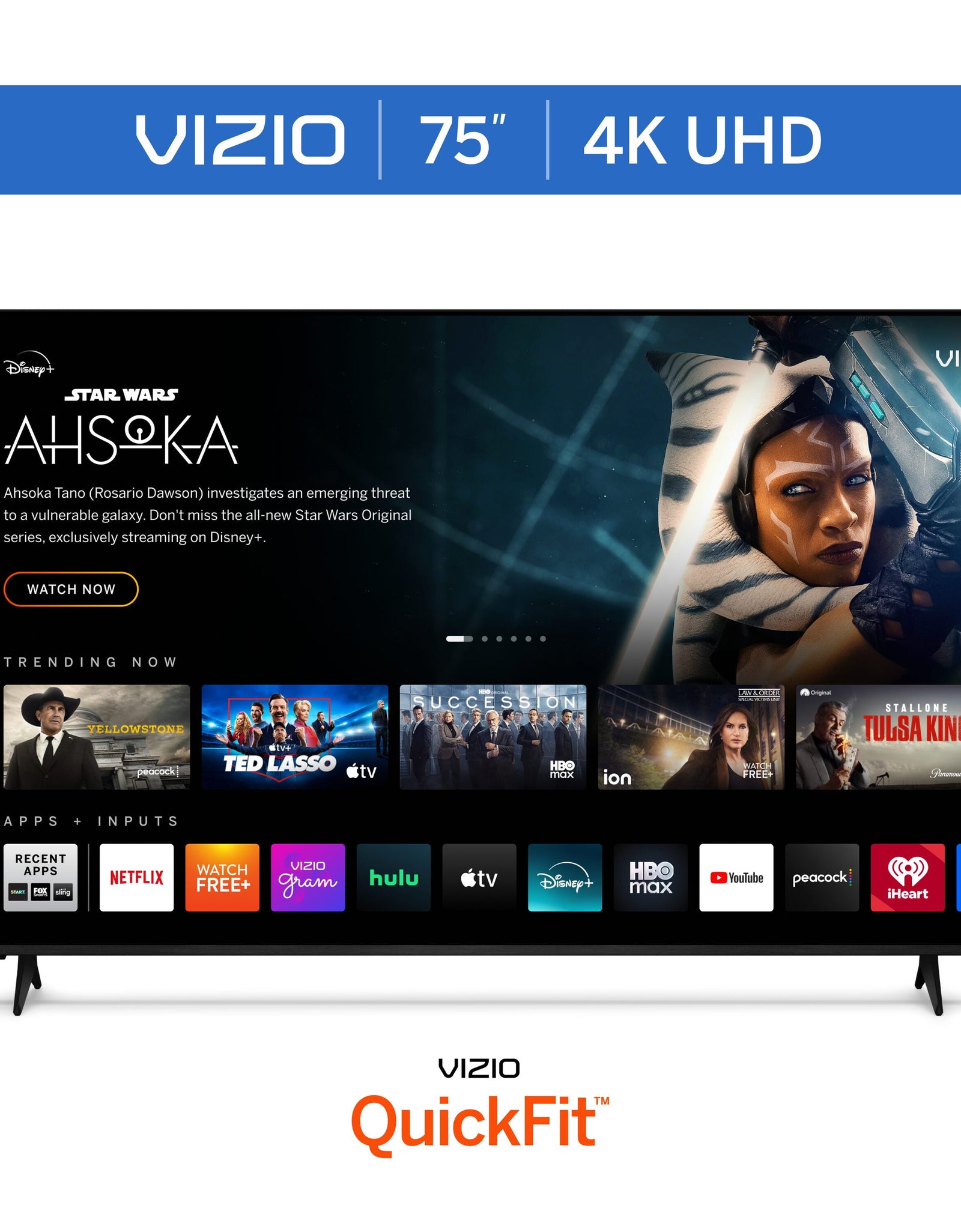 75” Class 4K UHD LED HDR Smart TV (V4K75M-08)