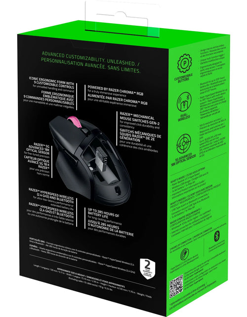 Load image into Gallery viewer, Basilisk V3 X Hyperspeed Wireless Gaming Mouse for PC, RGB Chroma, Black
