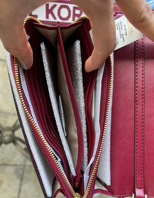 Load image into Gallery viewer, Michael Kors Women Lady Zip around Wallet Crossbody Bag Handbag Messenger Purse
