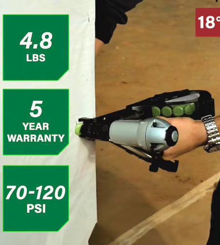 18 -Gauge 7/16-In Medium Crown Cap Pneumatic Stapler