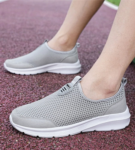 Shoes Men Sport Mesh Breathable Mens Shoes Beige 42