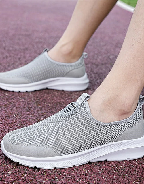Load image into Gallery viewer, Shoes Men Sport Mesh Breathable Mens Shoes Beige 42
