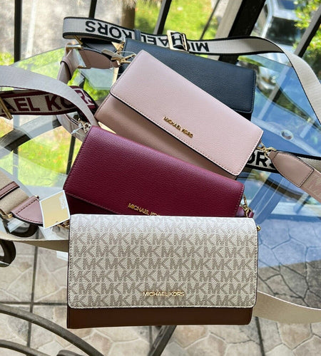 Michael Kors Women Lady Zip around Wallet Crossbody Bag Handbag Messenger Purse