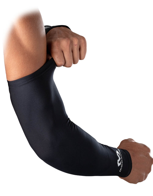 Load image into Gallery viewer, Sport Polyester Compression Arm Sleeves, 2 Pack, Black Adult Unisex Large/X-Large, Unisex
