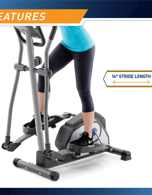 Load image into Gallery viewer, Home Gym Elliptical Trainer with Display Panel and Oversized Pedals
