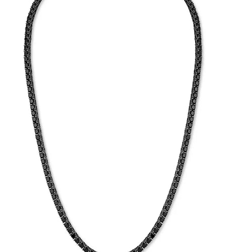Cubic Zirconia (4Mm) Tennis Necklace 22" (Also in Black Spinel), Created for Macy'S