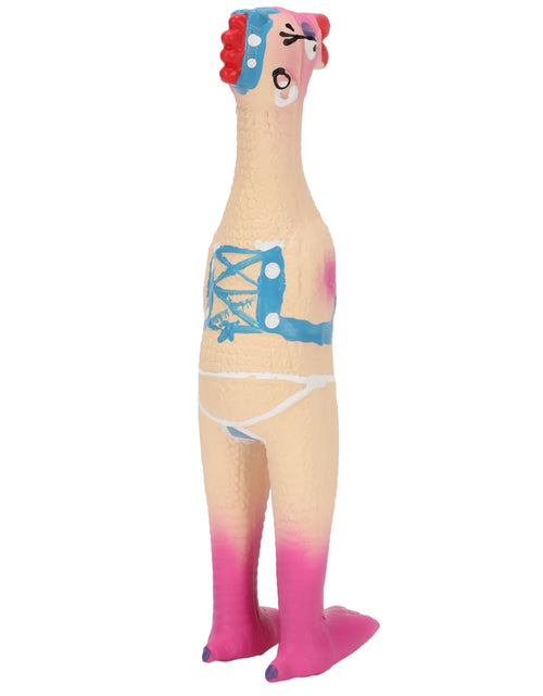 Load image into Gallery viewer, Dog Toy, Squeaky Chicken Dog Toys Elastic Safe Bite Resistant for Dogs Pirate Chicken,Ok Chicken,Chef Chicken,Flying Chicken
