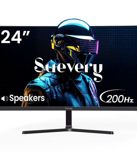 24" 200Hz Gaming Monitor,Ips Panel,Fhd Computer Monitor, Built-In Speakers, 120% Srgb, Freesync, Black