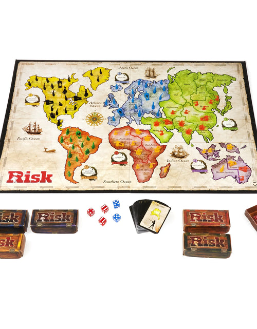 Load image into Gallery viewer, Risk Board Game, Strategy Games, War Board Games for Adults and Family, 2-5 Players, Ages 10+
