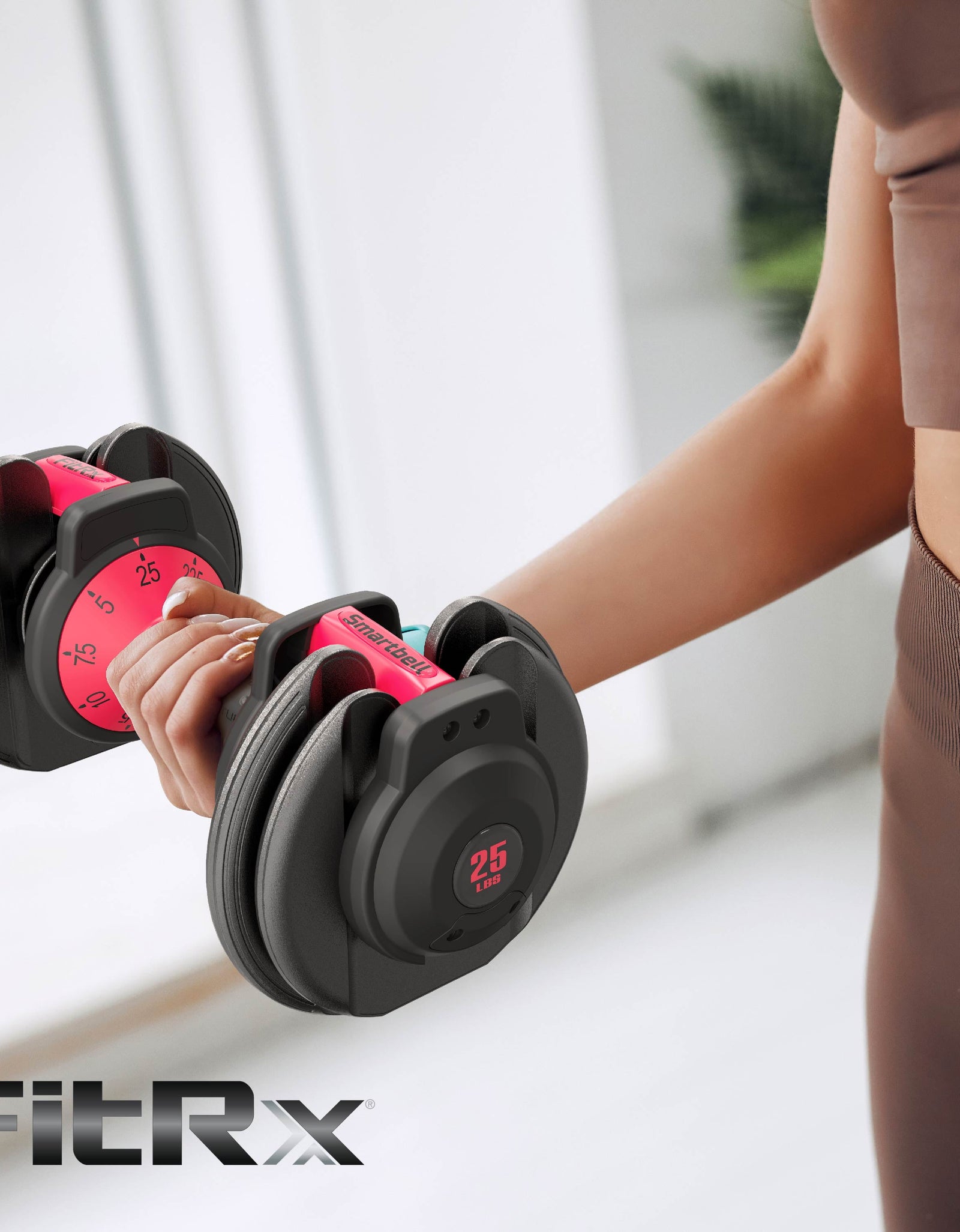 Adjustable Dumbbells, 25Lb Smartbell Dumbbell Set with 9-In-1 Quick-Select Weights, 2.5Lb Increments for Home Gym
